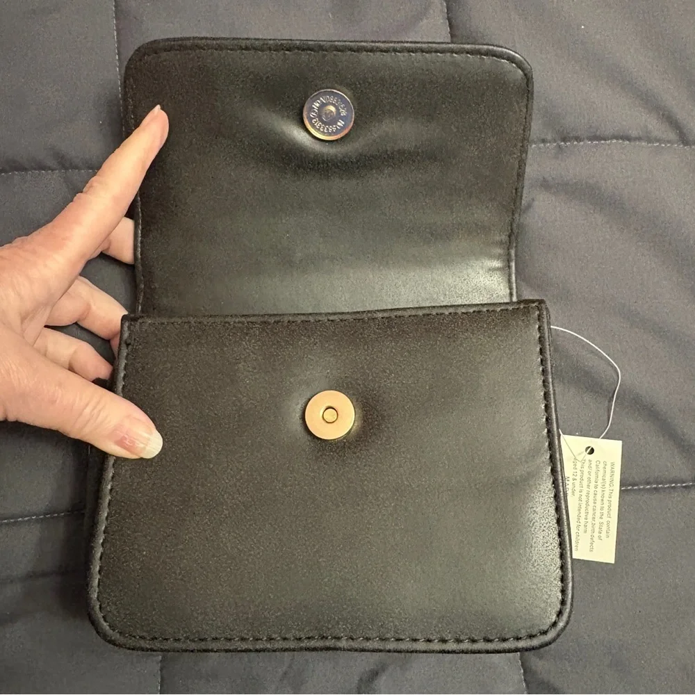 Crossbody bag is embellished with rhinestone motifs - NWT